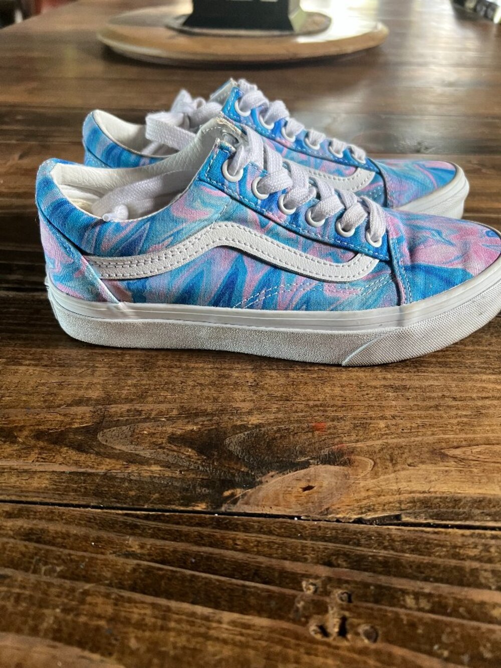 Blue Pink White Women's Vans